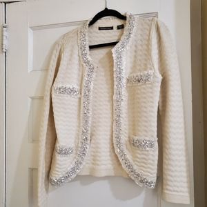 Sequin champagne sweater